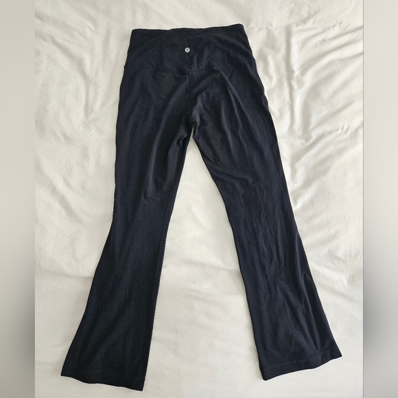 Lululemon Align High Rise Mini Flare Pant Extra Short Length Size 10 Black - Picture 3 of 4